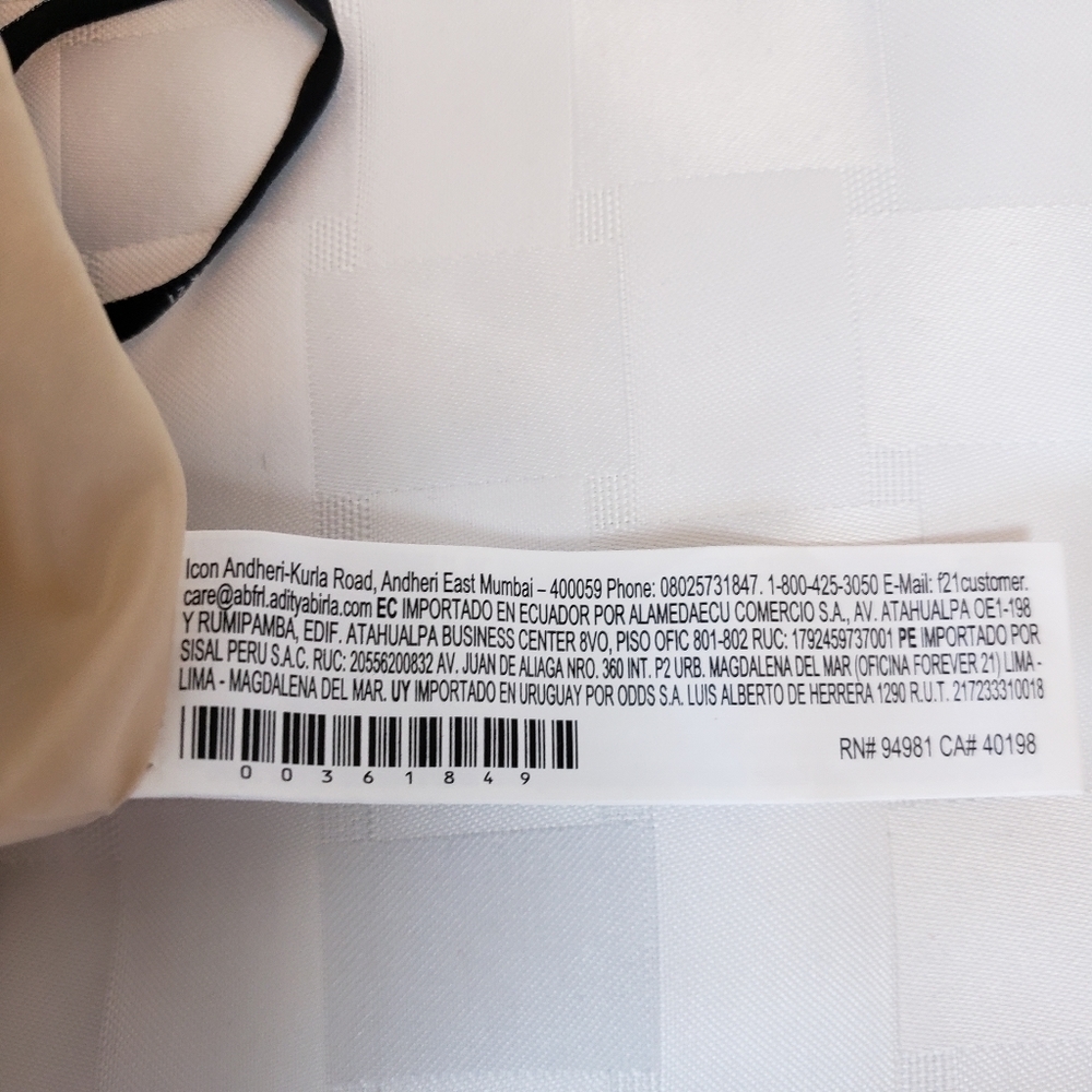 Forever 21 Faux Leather Wide Belt Cream Color Skirt Size M - Picture 4 of 6